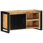 vidaXL Tv-bänk 80x30x40 cm massivt grovt mangoträ