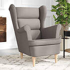 vidaXL Fåtölj taupe 74x84x100 cm tyg