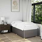 vidaXL Sängram utan madrass Taupe 90x190 cm tyg