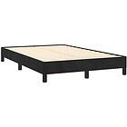 vidaXL sängram utan madrass svart 120x190 cm sammet
