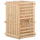 vidaXL Potatislåda 50x50x80 cm massiv furu