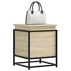 vidaXL Förvaringslåda med lock sonoma-ek 40x40x51,5 cm konstruerat trä