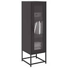 vidaXL Highboard svart 36x39x123 cm kallvalsat stål