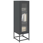 vidaXL Highboard antracit 36x39x123 cm kallvalsat stål