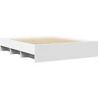 vidaXL Sängram utan madrass vit 160x200cm konstruerat trä