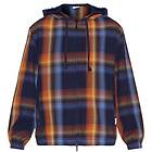 Knowledge Cotton Apparel Checked Hoodie Twill Zipper Jacket (Herr)