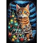 Cats in Christmas Trees Coloring Book for Adults