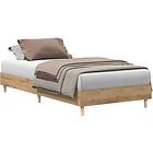 vidaXL Sängram utan madrass hantverksmässig ek 75x190 cm