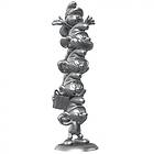 T.H.E. Smurfs Resin Statue Smurfs Column Silver Limited Edition 50 cm