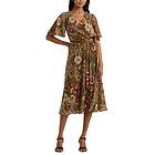 Ralph Lauren Floral Belted Georgette Dress
