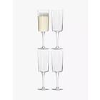 LSA International Gio Line Champagneglas, 4-pack