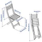 IKEA ASKHOLMEN stol, utomhus Bredd: 36 cm
