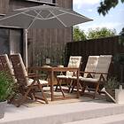 IKEA HÖGÖN IGGÖN parasol, frihängande med fot 270 cm