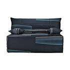 Bultex Banquette BZ LUDO matelas 9 cm mousse 38kg/m3 imprimé bleu 140 x 200