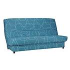 Bultex Banquette CLIC CLAC ZOE matelas 9 cm mousse 20kg/m3 imprimé bleu 130 x 190