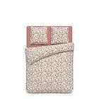 Actuel Parure housse de couette en coton 57 fils motifs pois DOTS rose 260x240 cm