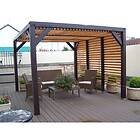 SANS MARQUE Pergola Autoportée Bois 3-41x3-13m THERMAUVENT