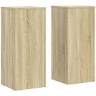 vidaXL Växtställ 2 st sonoma ek 30x30x70 cm konstruerat trä