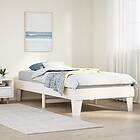 vidaXL Sängram utan madrass vit 90x190 cm massiv furu