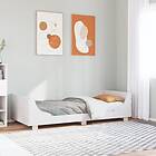 vidaXL Sängram utan madrass vit 90x190 cm massiv furu
