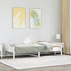 vidaXL Sängram utan madrass vit 90x190 cm massiv furu