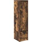 vidaXL Highboard rökt ek 29,5x34x119,5 cm konstruerat trä