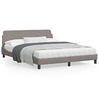 vidaXL Sängram utan madrass taupe cm 160x200 tyg