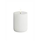 Unique LED-Blockljus Candles Stripe 8x10 cm