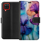 Plånboksfodral till Samsung Galaxy A12 med Magiska blommor motiv