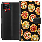 Plånboksfodral till Samsung Galaxy A12 med Pizza motiv