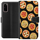 Plånboksfodral till Samsung Galaxy S20 med Pizza motiv