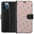 Plånboksfodral till Apple iPhone 12 Pro med Körsbär motiv