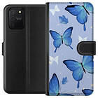 Plånboksfodral till Samsung Galaxy S10 Lite med Blå fjärillar motiv