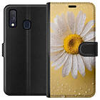 Plånboksfodral till Samsung Galaxy A40 med Porslinsblomma motiv