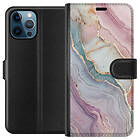 Plånboksfodral till Apple iPhone 12 Pro med Marmor motiv