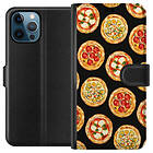 Plånboksfodral till Apple iPhone 12 Pro med Pizza motiv