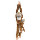 Wild Republic Hängande Monkey med baby 51cm