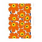 Marimekko Unikko tyg heavyweight bomull Orange