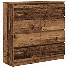 vidaXL Skänk gammalt trä 100x35x99 cm konstruerat trä