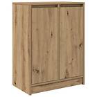 vidaXL Skänk hantverksmässig ek 57x34x76 cm konstruerat trä