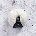 Tencel Blow Alpacka mix garn 50g Snow White 005 Svarta Fåret