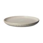 Ernst assiett räfflad Ø16 cm Naturvit