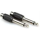 Hosa 6,3mm MO Ma > RCA Fe Adapter Pair