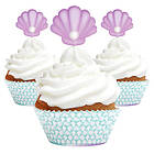 ScrapCooking Cupcake-set med sjöjungfru 24 st