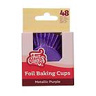 FunCakes Muffinsformar i lila metall 48 st