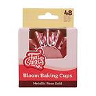 FunCakes Metallic Rose Gold Bloom Muffinsformar 48 st