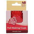 FunCakes Muffinsformar i röd metall 48 st