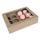 House of Marie Tårtlåda för 12 muffins Kraft 2 st.,