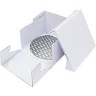 PME Extra kraftig tårtlåda med rund tårtplatta, 22,5 x 22,5 cm