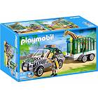 Playmobil Zoo 4855 Véhicule de zoo avec remorque
